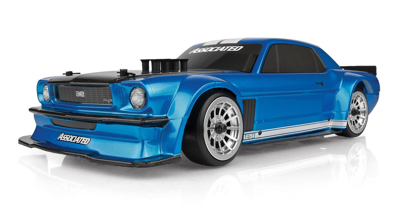 Team Associated DC10 RTR Combo 1/10 Scale Electric Brushless RWD Drift Car with Battery and Charger - Blue
