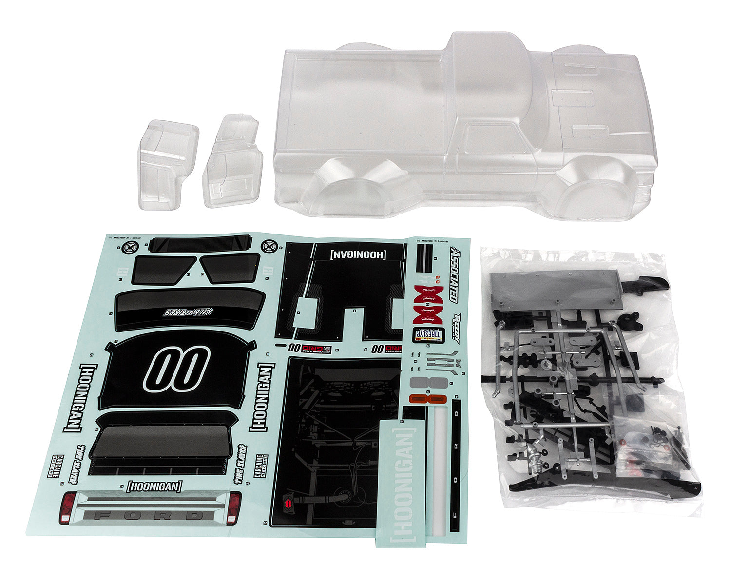 Team Associated Hoonitruck Body Set Clear