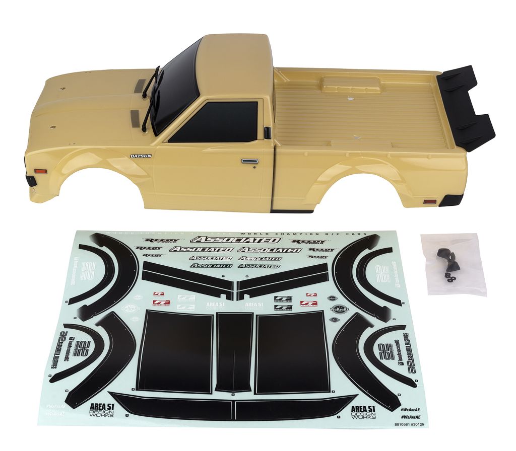 Team Associated Apex2 Sport Datsun 620 Painted Body Set - Tan