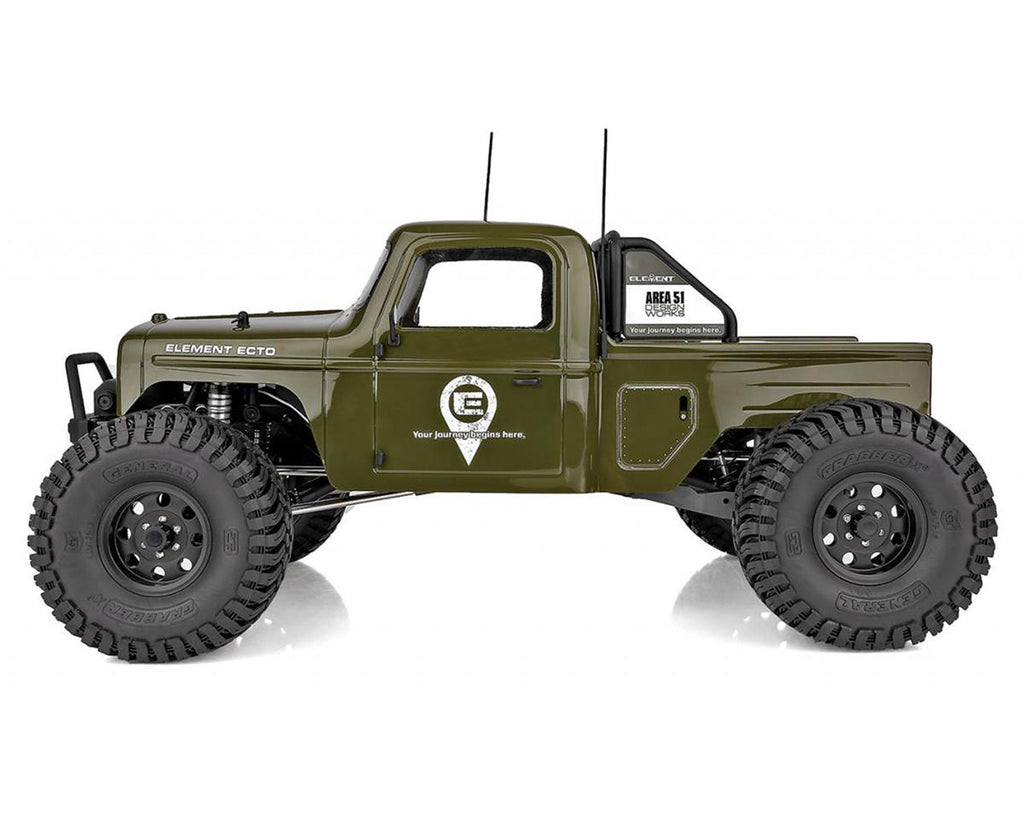 Element RC Enduro Ecto 4x4 RTR 1/10 Scale Trail Truck Rock Crawler Combo (Green)