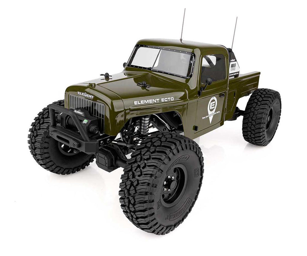 Element RC Enduro Ecto 4x4 RTR 1/10 Scale Trail Truck Rock Crawler Combo (Green)