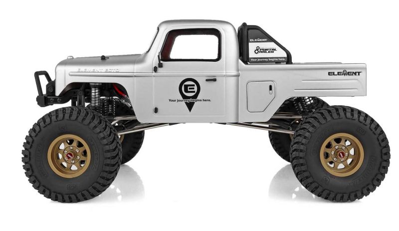 Team Associated Enduro Ecto Portal Trail Truck 4x4 RTR 1/10 Rock Crawler Combo (Grey) w/2.4GHz Radio, Battery & Charger 40130C