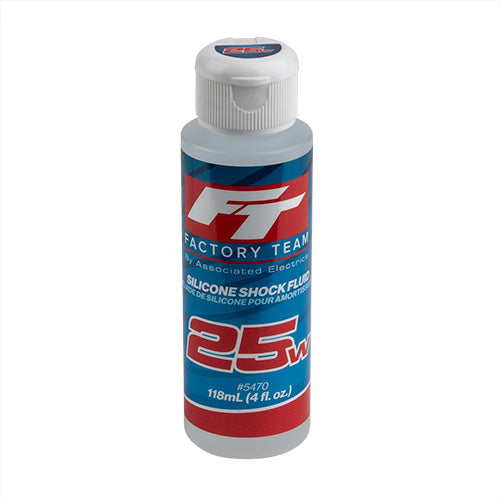 Team Associated 25 Weight Silicone Shock Oil 4oz 275cSt RC Suspension