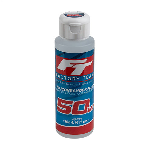Team Associated 50 Weight Silicone Shock Oil 4oz 650cSt RC Suspension