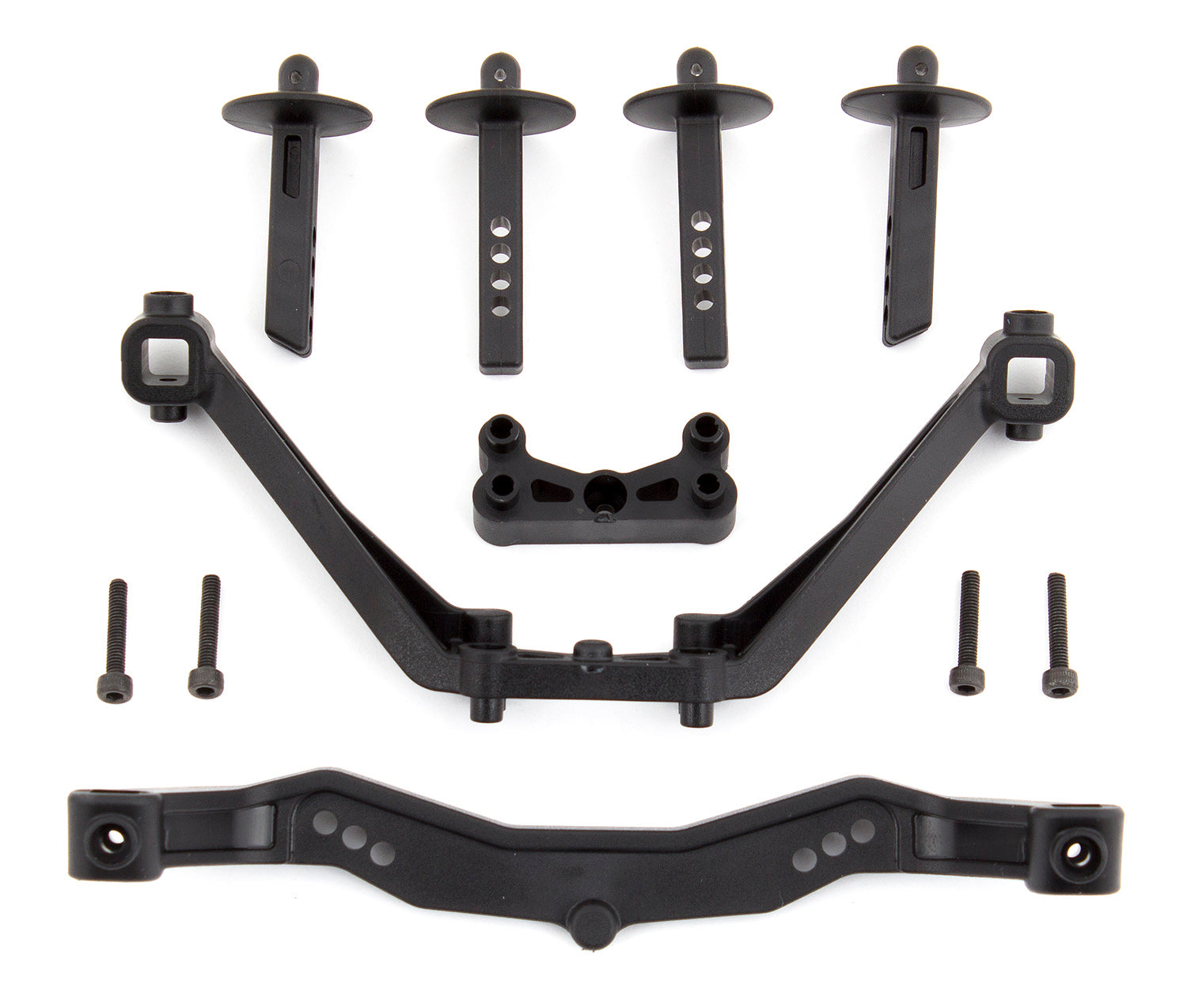 Team Associated SC6.1 Front and Rear Body Mount Set for 1/10 Scale Short Course Truck