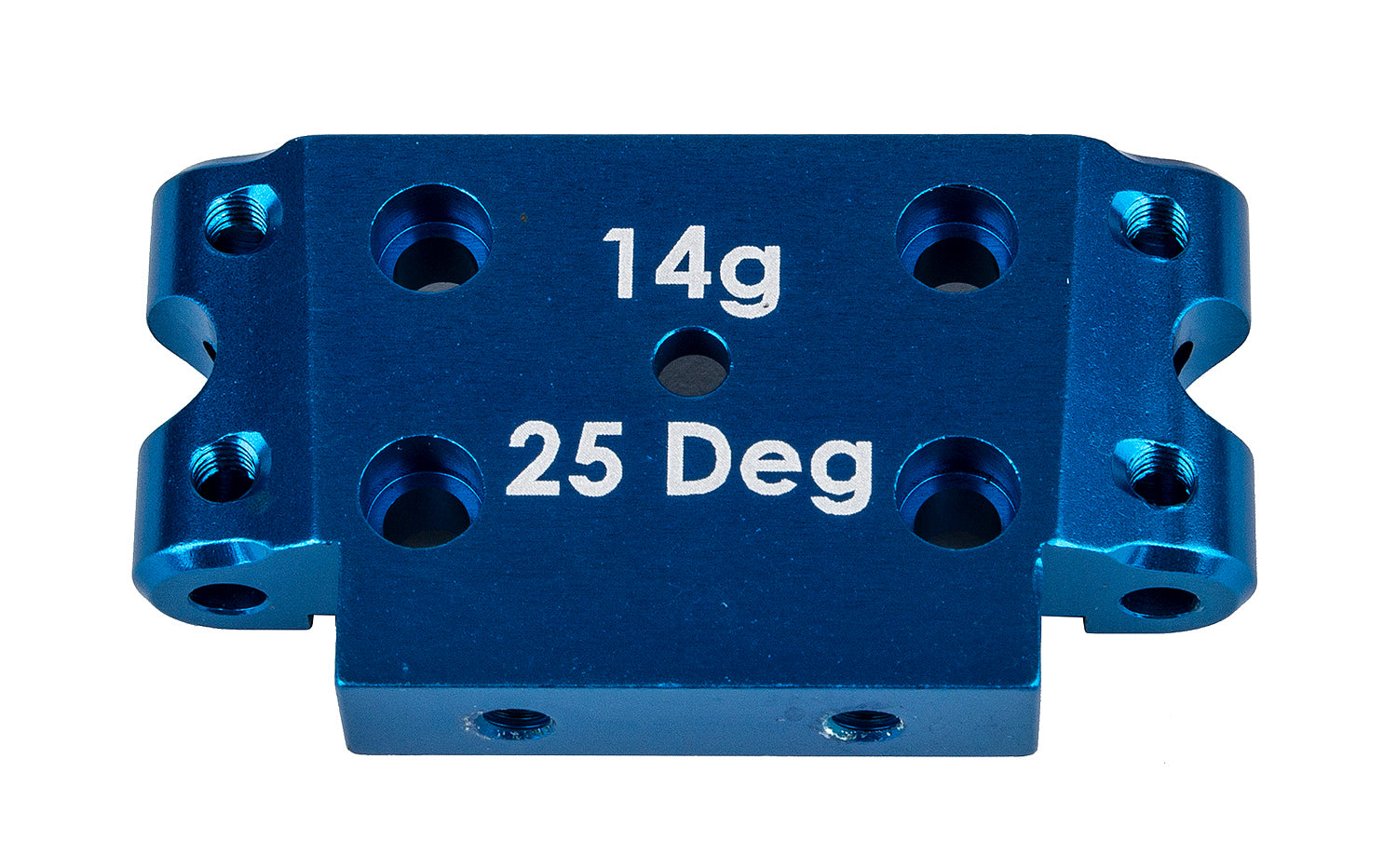 Team Associated DR10 Factory Team Aluminum Front Bulkhead 25deg Blue for DR10 Reakt & DR10 Pro Reakt