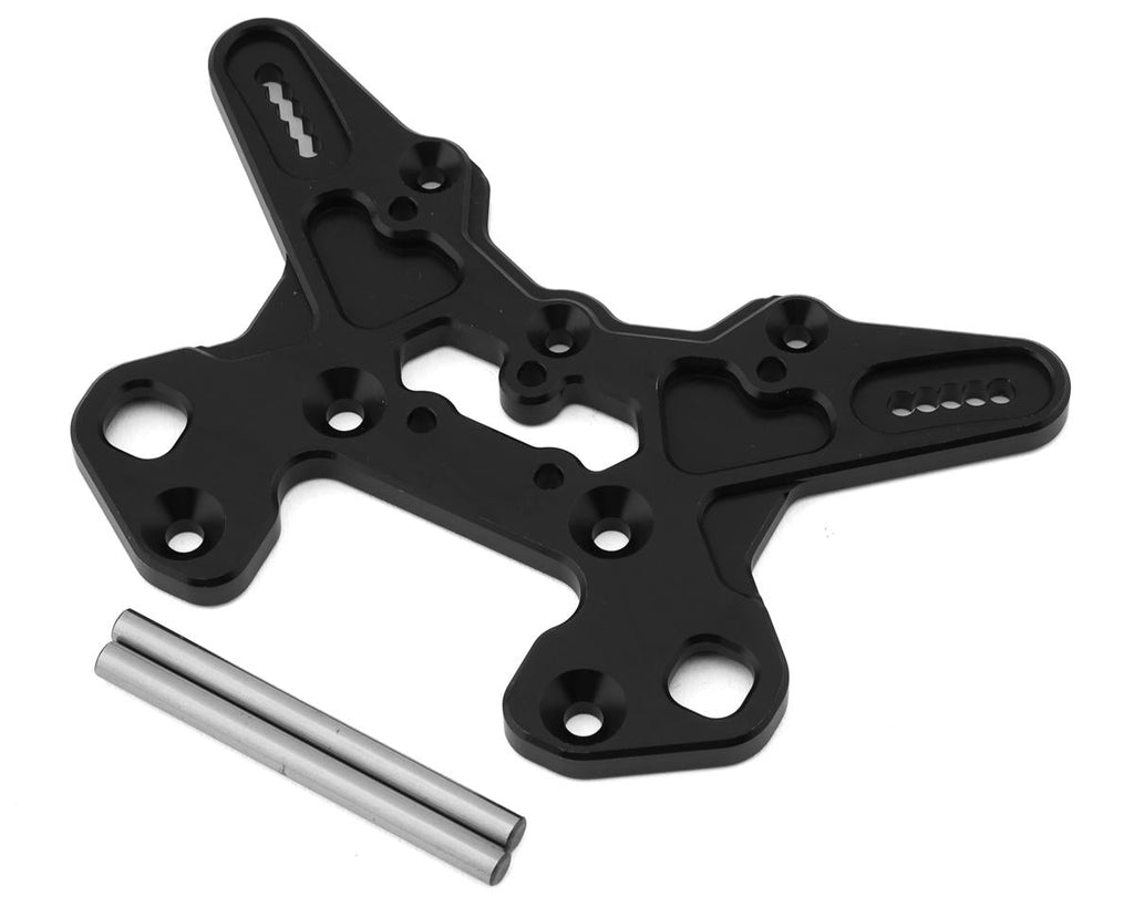 Team Associated RC8T4 V2 Black Aluminum Front Shock Tower