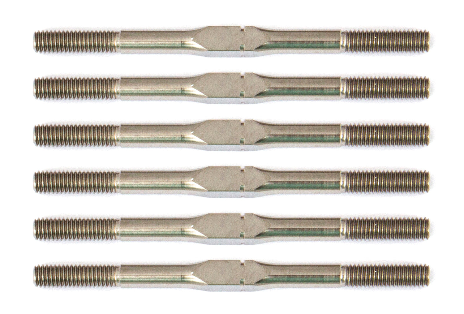 Team Associated Factory Team Titanium Turnbuckle Set for RC10B6.1 3x48mm Silver
