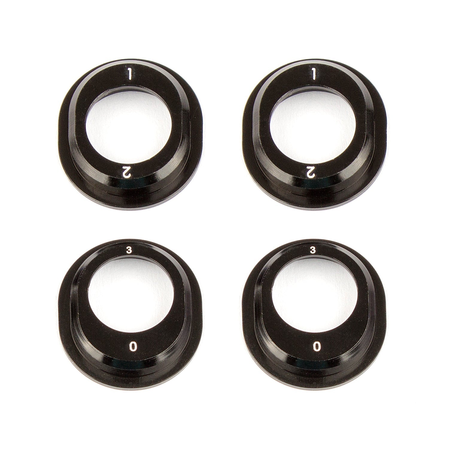 Team Associated Aluminum Differential Height Inserts Black - B6 Series Upgrade
