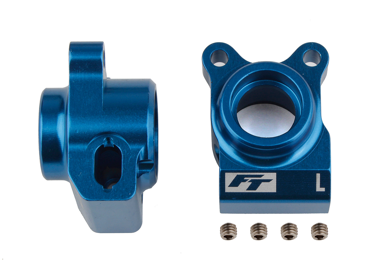 Team Associated RC10B6.2 Factory Team Rear Hubs Blue Aluminum