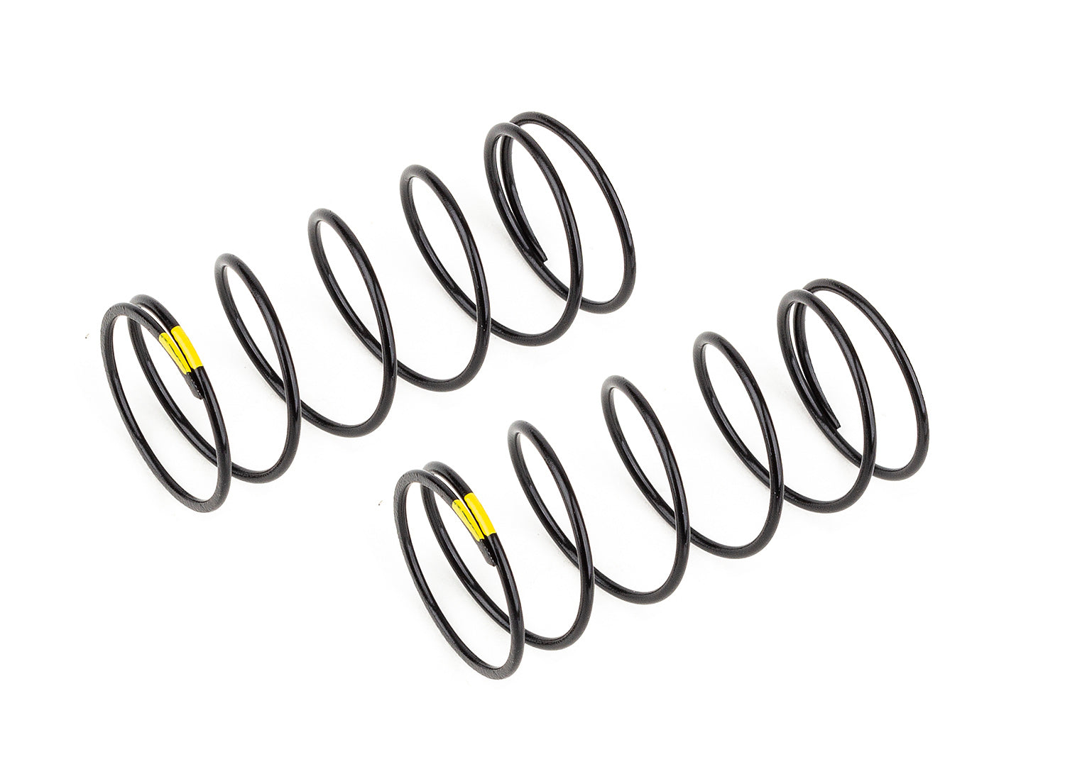 Team Associated 13mm Front Shock Springs Yellow 3.8lb/in L44 6.5T 1.2D B6.4