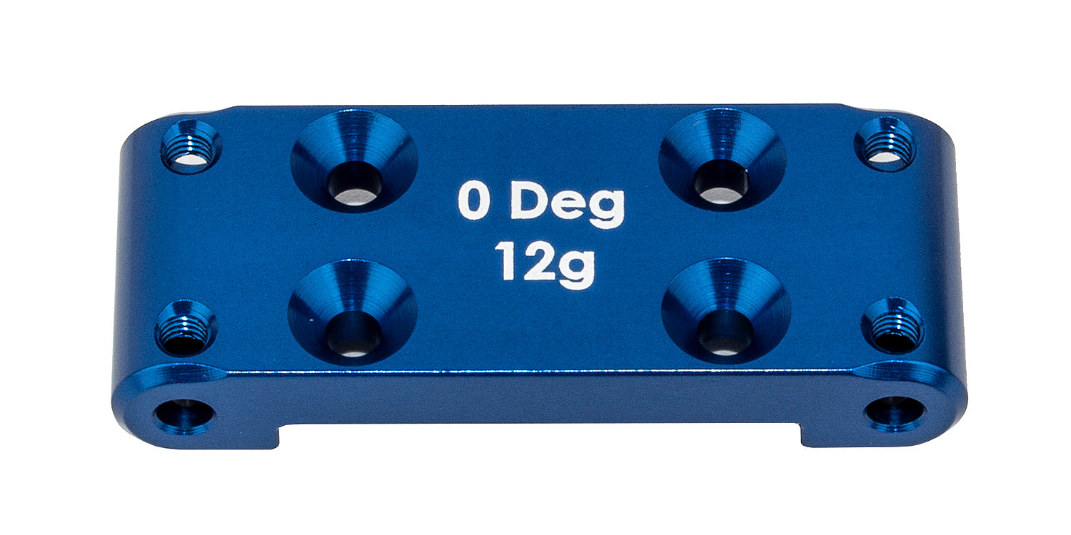 Team Associated RC10B6.4 Front Bulkhead (0 Degree) Blue Aluminum