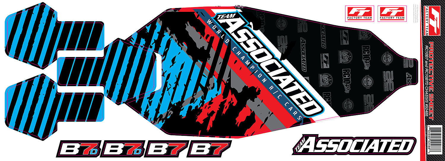 Team Associated RC10B7 Chassis Protective Sheet