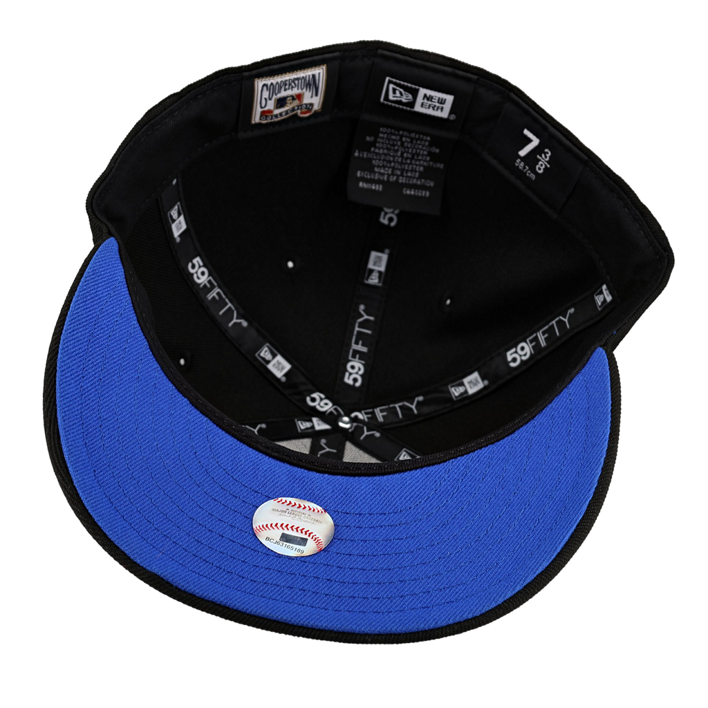 Cincinnati Reds Black Riverfront Stadium Patch 59Fifty Fitted Hat