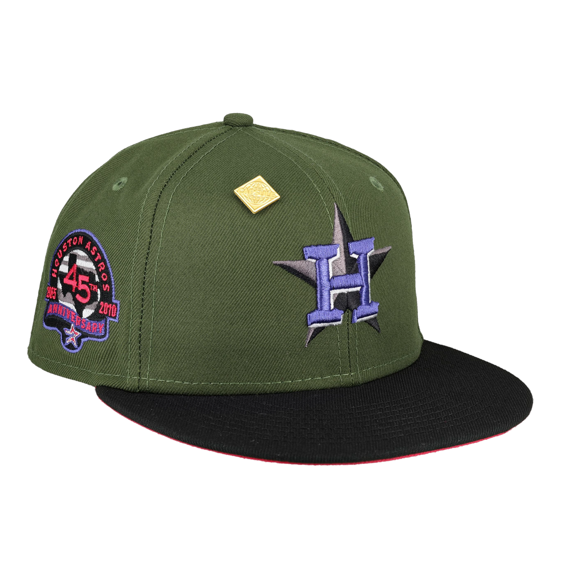 Houston Astros 45th Anniversary Patch Fitted Hat