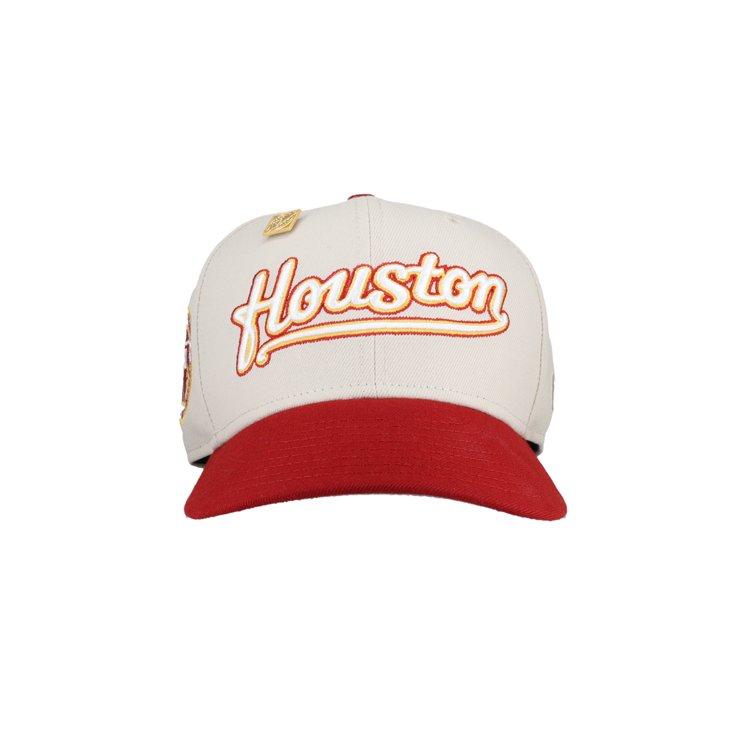 Houston Astros April 4th Collection 40 Years Patch Fitted Hat