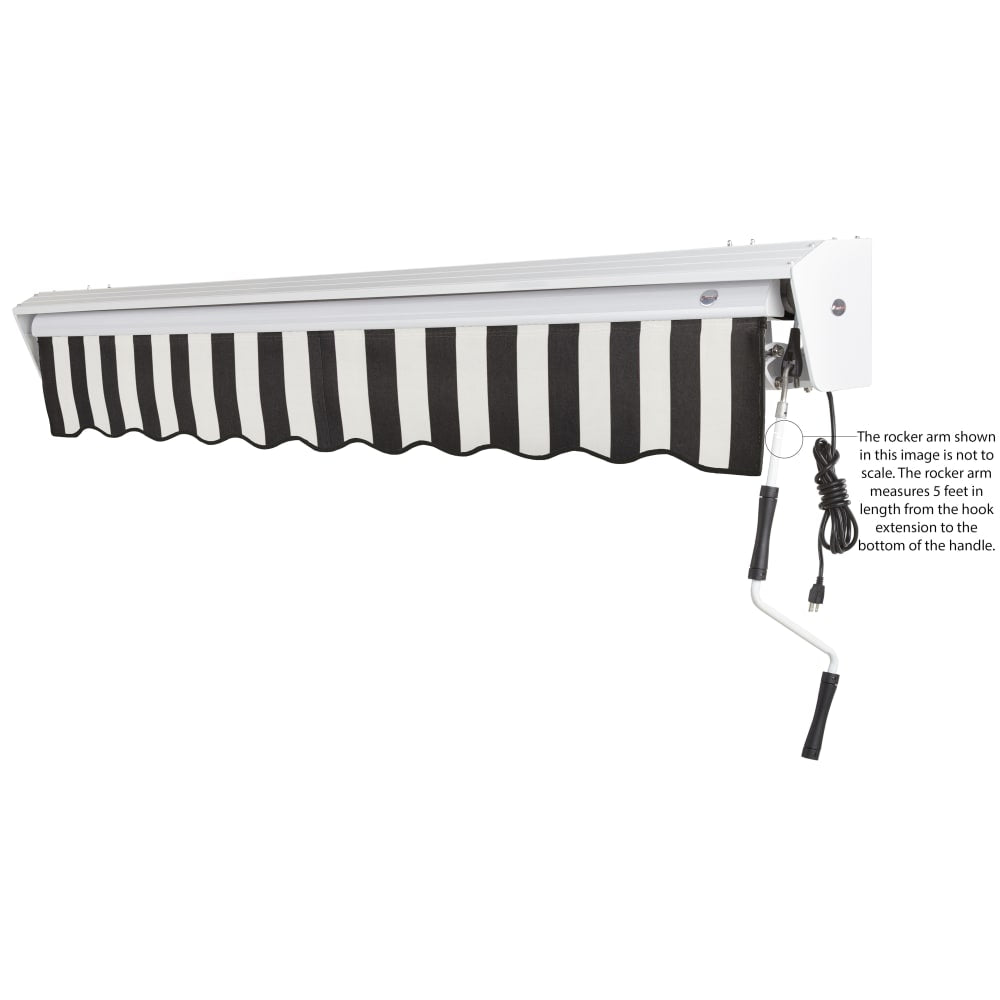 [16X10FT] Awntech Destin Premium Electric Outdoor Motorized Retractable Awning [DTL16/DTR16-SBY] (SAK69832)