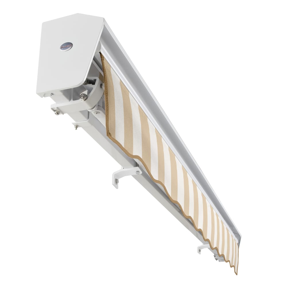 [18X10FT] Awntech Destin Premium Manual Outdoor Retractable Awning [DM18-SBY] (SAK29367)