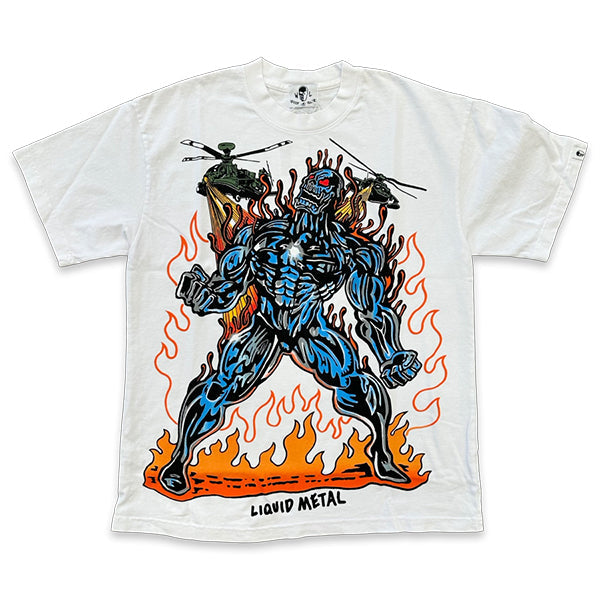 Warren Lotas Liquid Metal T-Shirt White