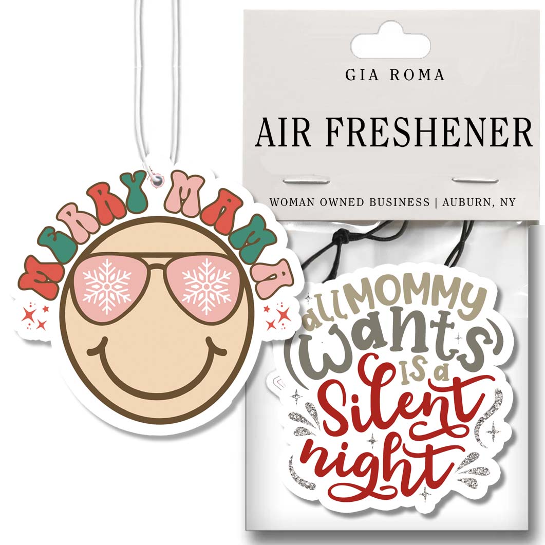 Pink Christmas Hanging Air Freshener Scented Car Home Closet Office Ornament