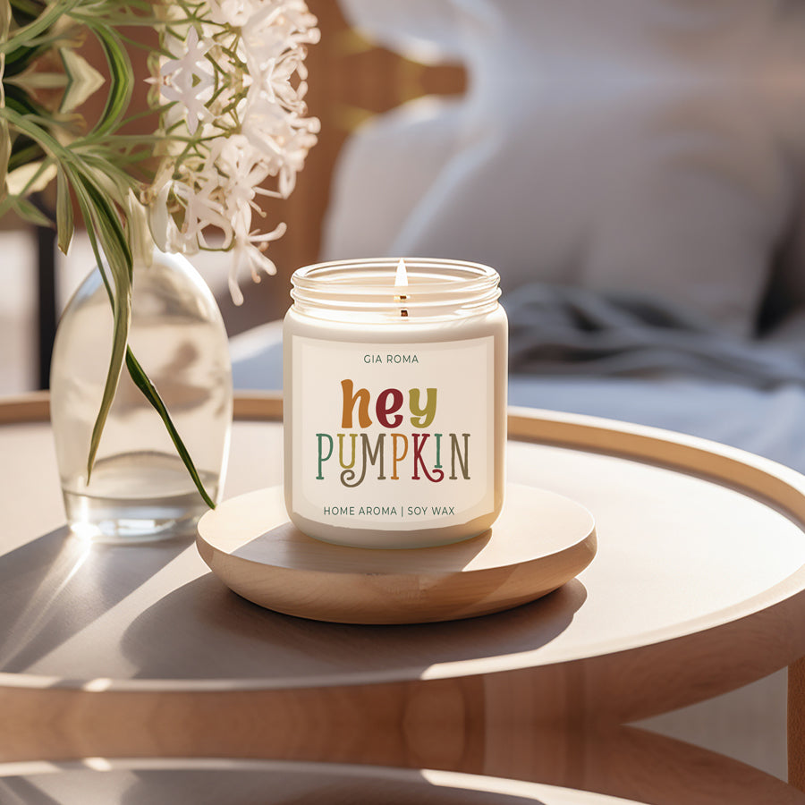 Baked Pumpkin Pie Candle With Gold Lid Subtle Pumpkin Cinnamon Clove Vanilla