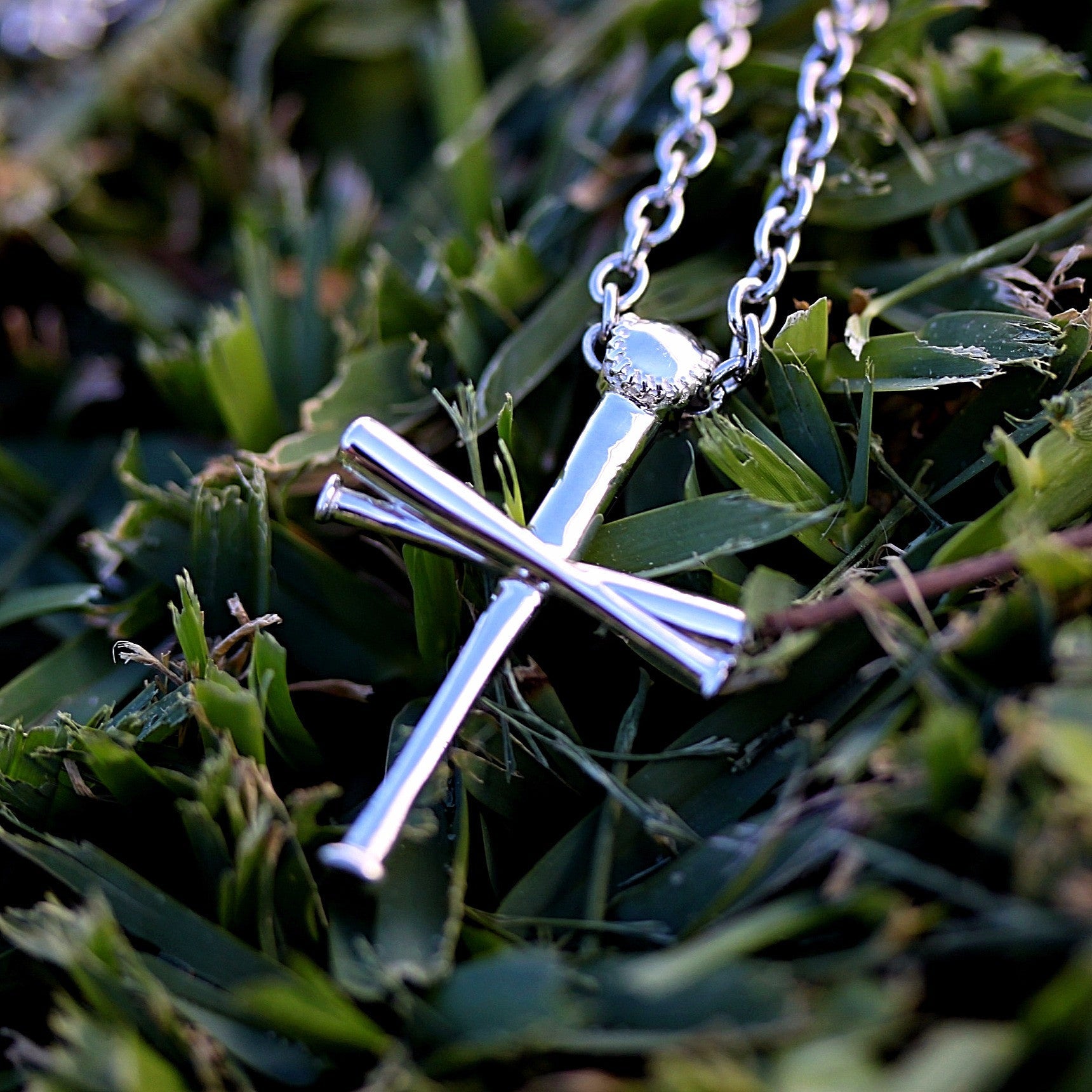 2.0 Baseball Bat Cross Necklace