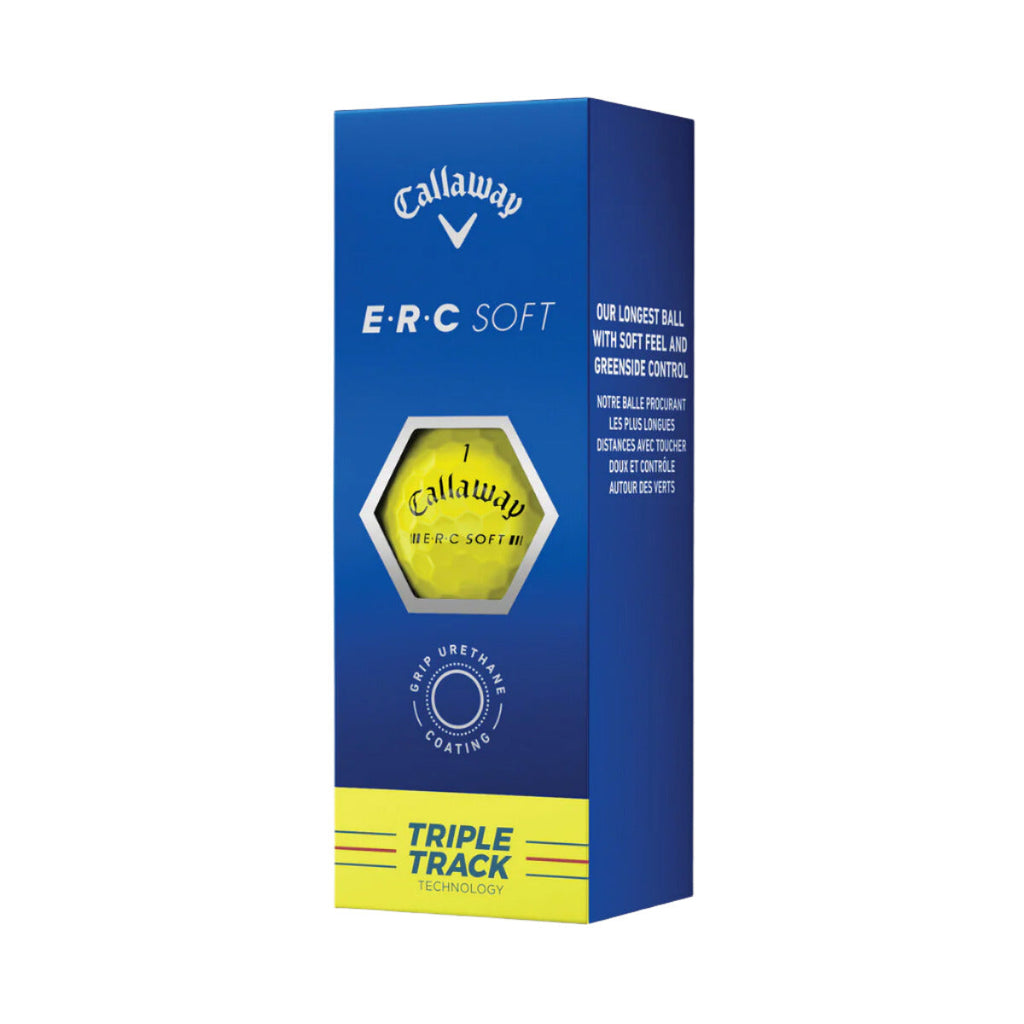 Callaway ERC Soft Triple Track Yellow 2023 Golf Balls