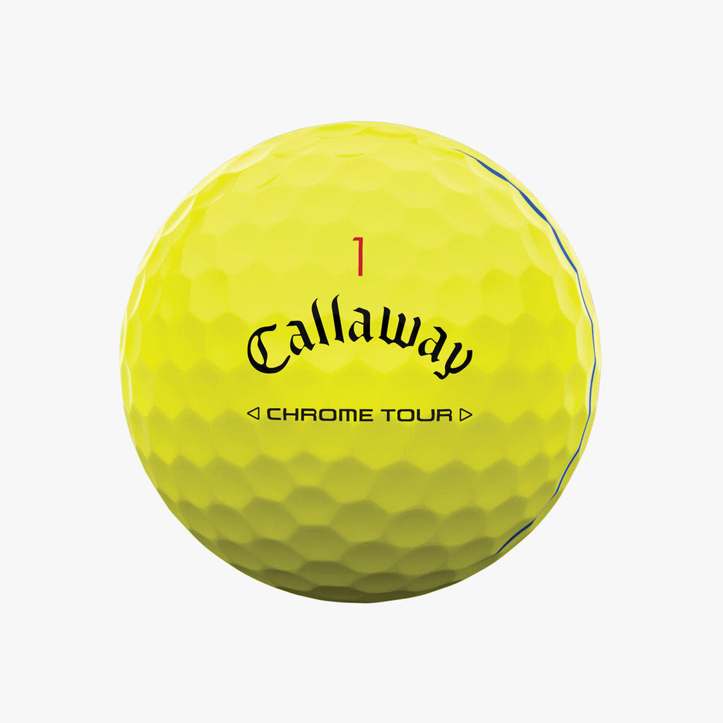 Callaway Chrome Tour Triple Track Yellow 2024 Golf Balls