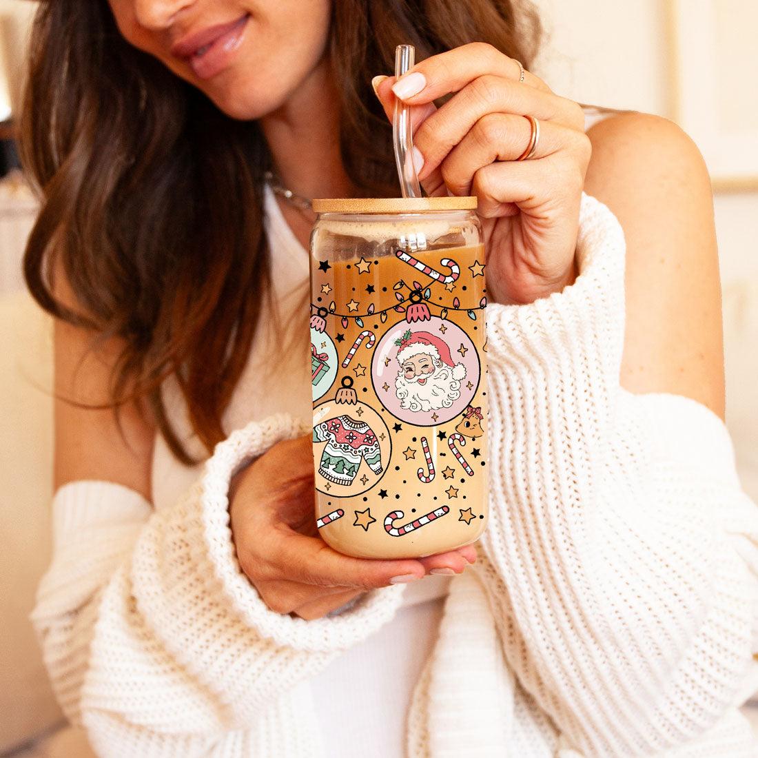 Balls Deep 17oz Christmas Mug Funny Holiday Cup With Ornament Design Humorous Seasonal Drinkware