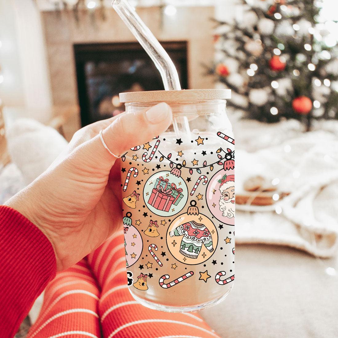 Balls Deep 17oz Christmas Mug Funny Holiday Cup With Ornament Design Humorous Seasonal Drinkware