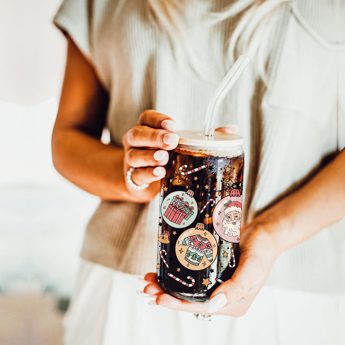 Balls Deep 17oz Christmas Mug Funny Holiday Cup With Ornament Design Humorous Seasonal Drinkware