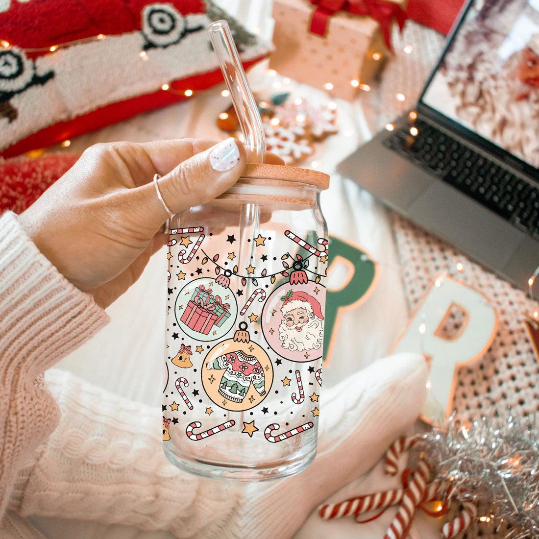 Balls Deep 17oz Christmas Mug Funny Holiday Cup With Ornament Design Humorous Seasonal Drinkware