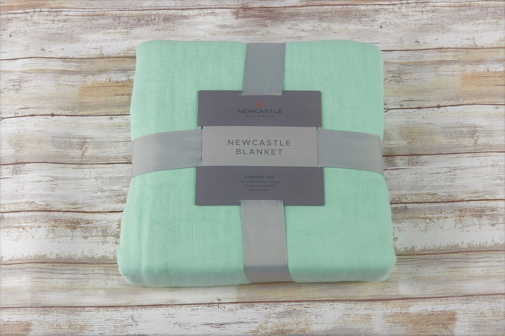 Bamboo Muslin Oversized Twin Blanket Lightweight Seafoam