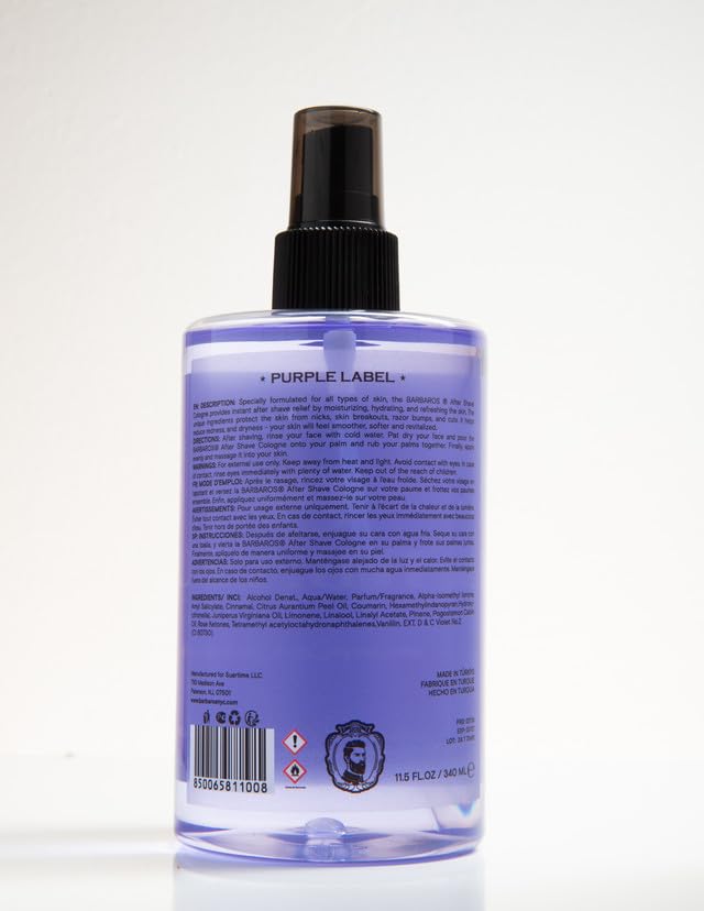 BARBAROS PURPLE LABEL COLOGNE 11.5OZ