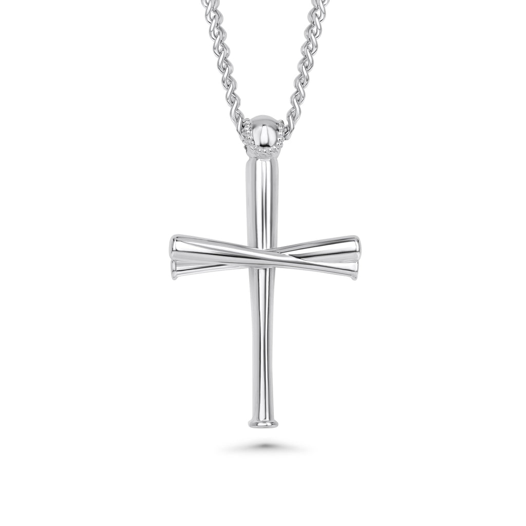 2.0 Baseball Bat Cross Necklace
