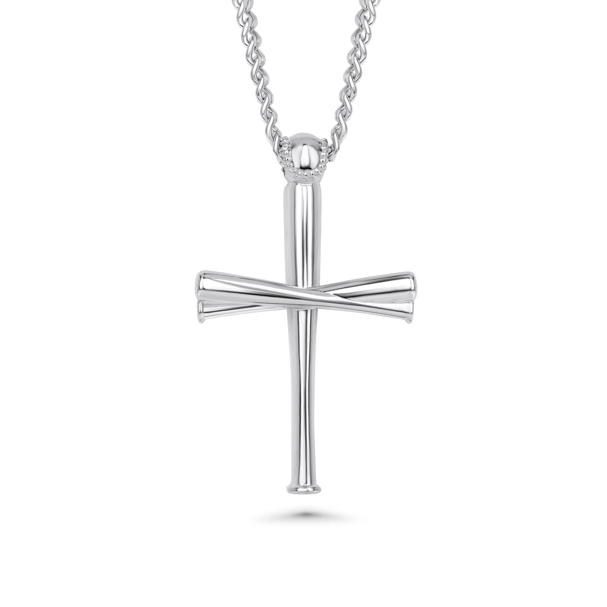 2.0 Baseball Bat Cross Necklace