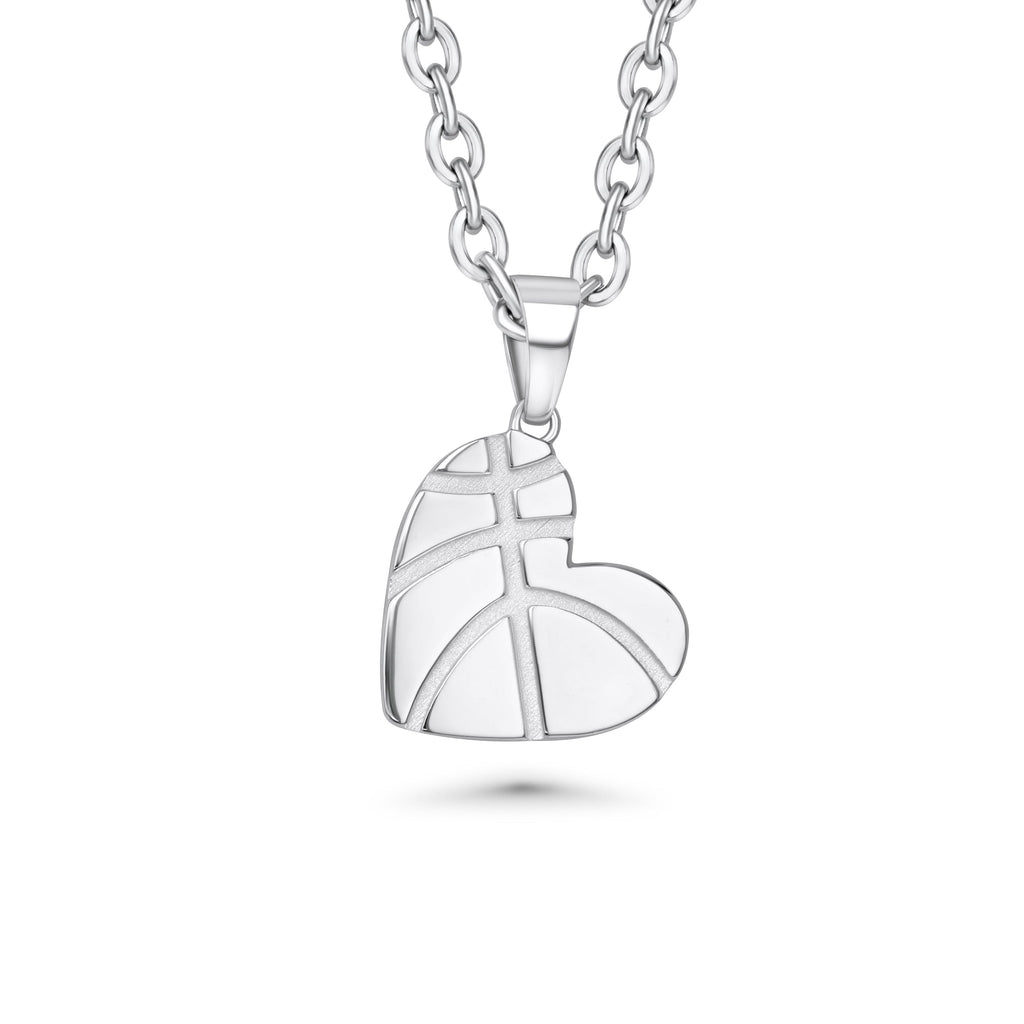 Basketball Heart Necklace