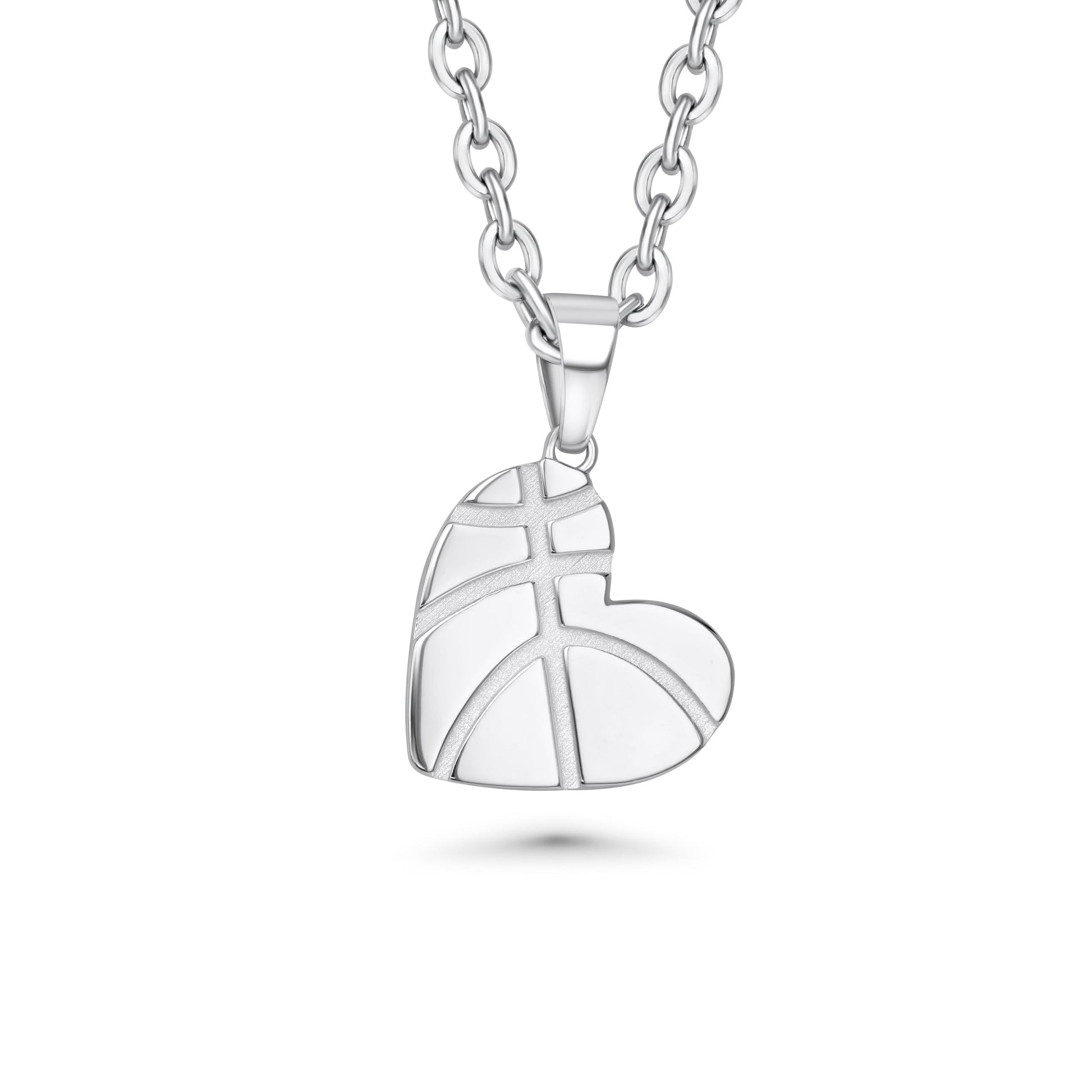 Basketball Heart Necklace