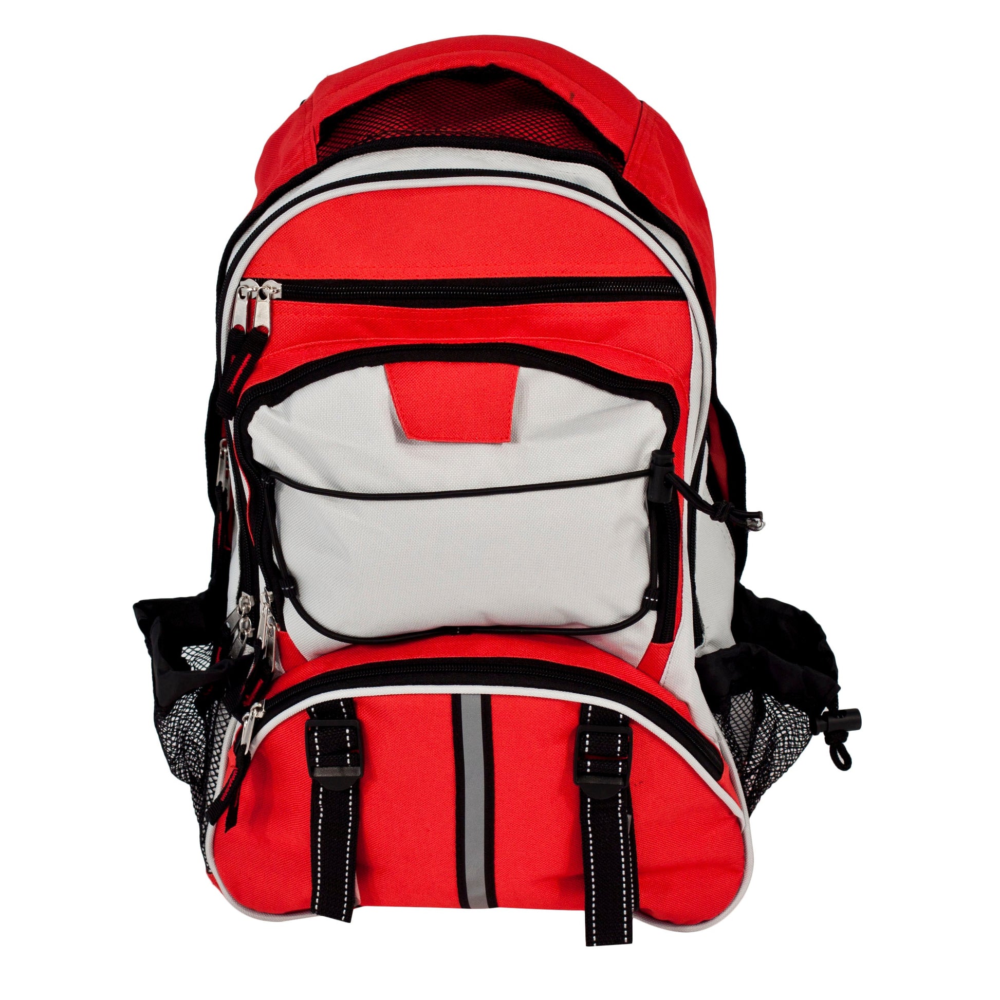 Elite Multi-pocket Hikers Backpack, Red