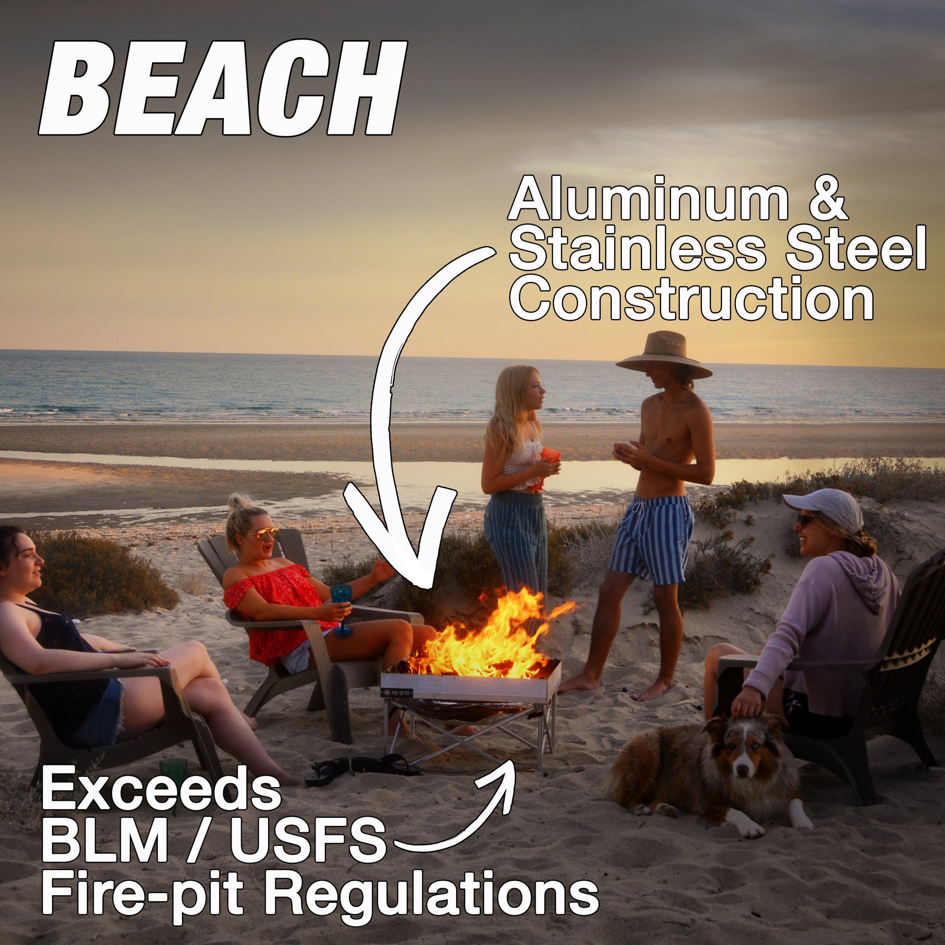 Pop-Up Fire Pit - Go Anywhere Kit