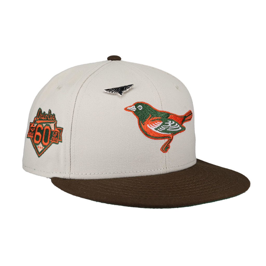 Baltimore Orioles Bird Collection 60th Season Fitted Hat