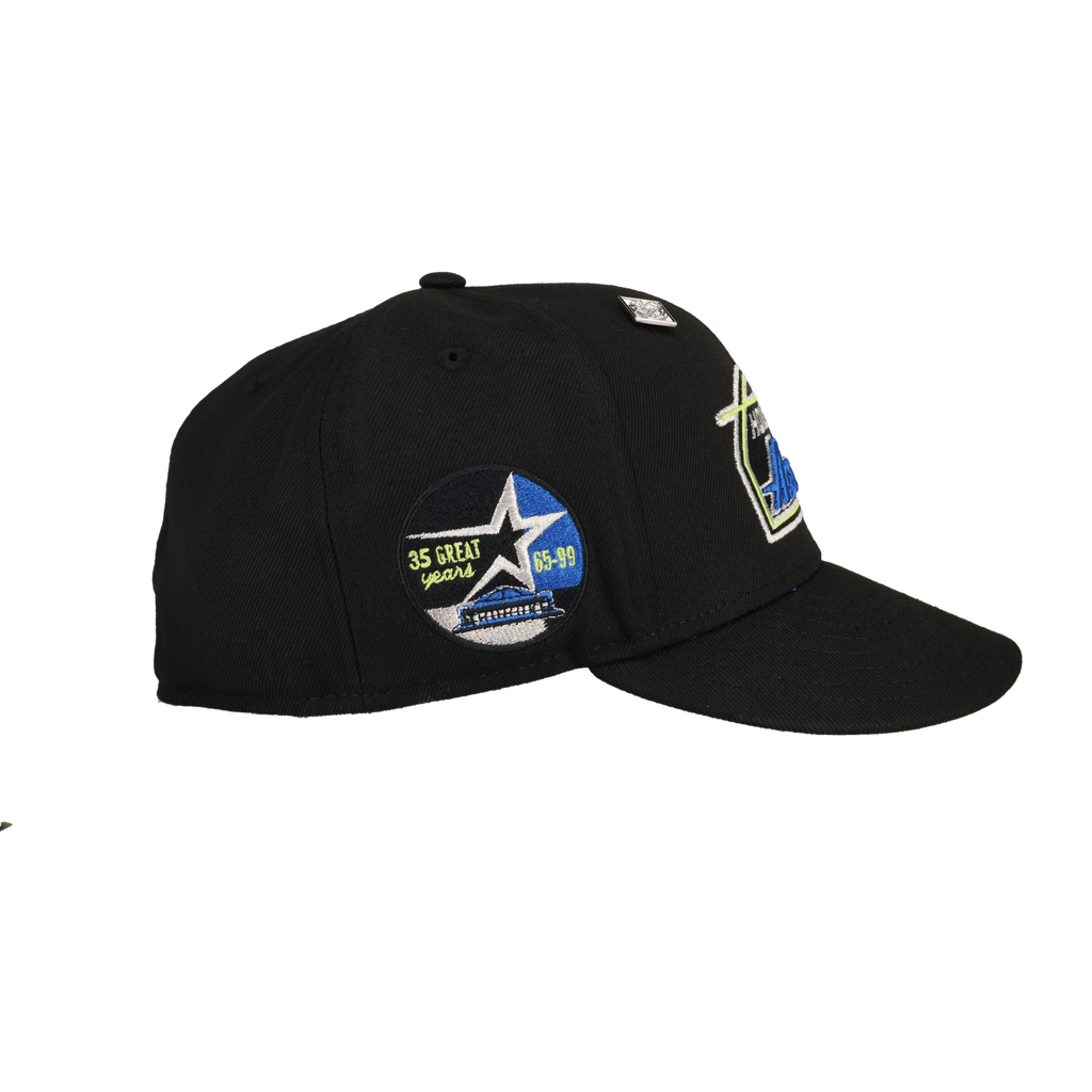 Houston Astros Black 35 Great Years Patch 59Fifty Fitted Hat