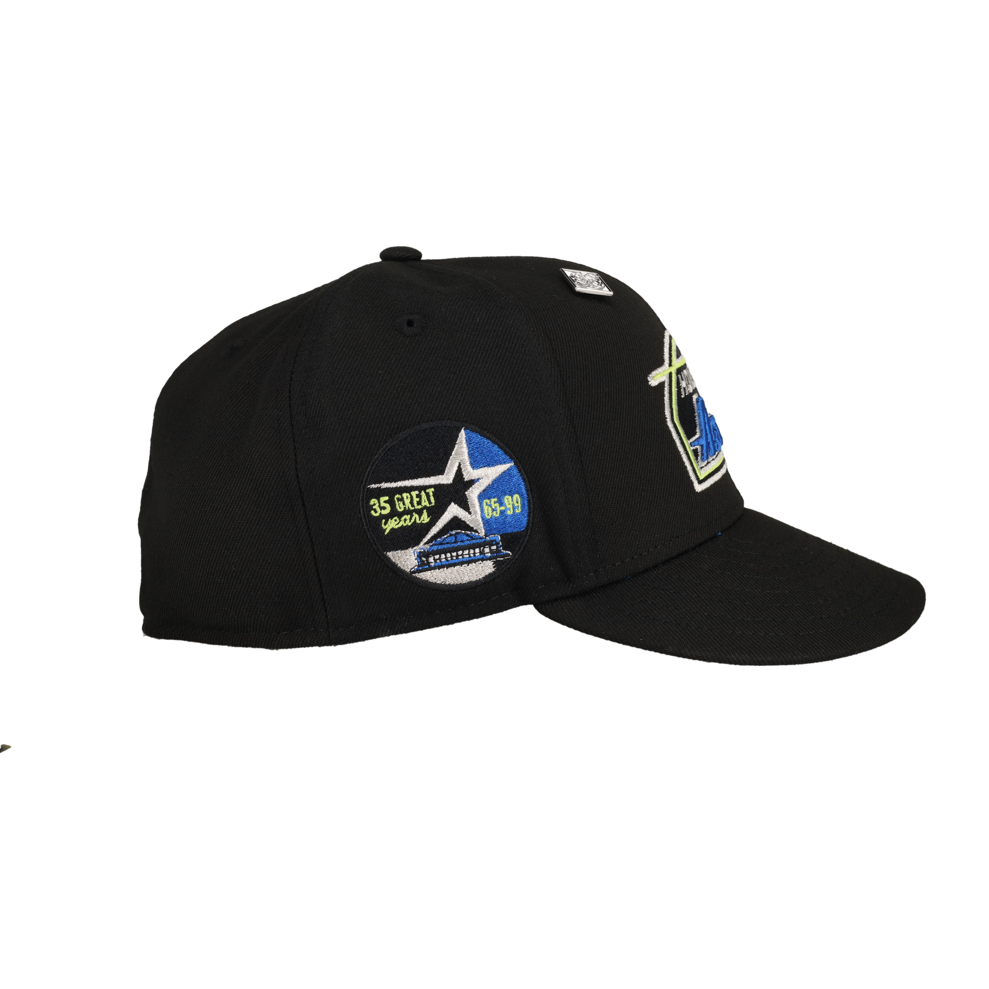 Houston Astros Black 35 Great Years Patch 59Fifty Fitted Hat