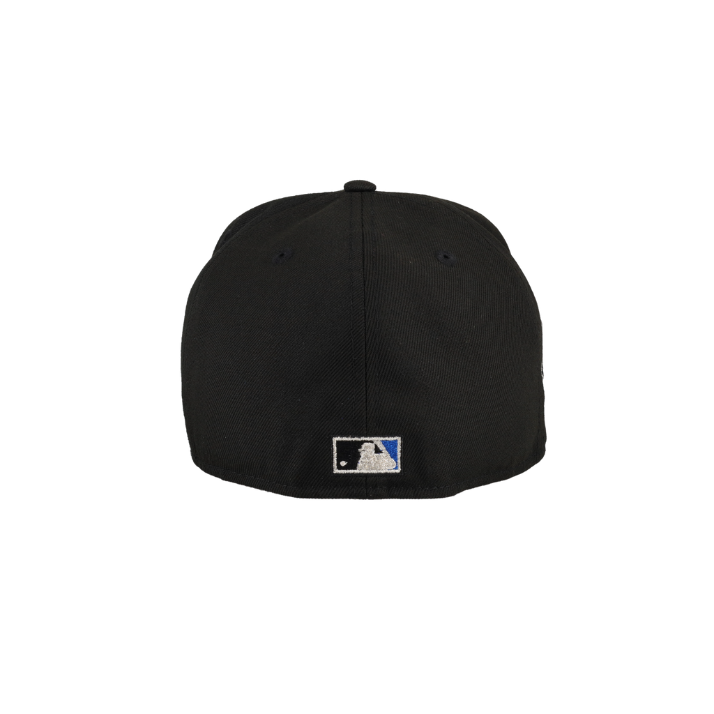 Cincinnati Reds Black Riverfront Stadium Patch 59Fifty Fitted Hat