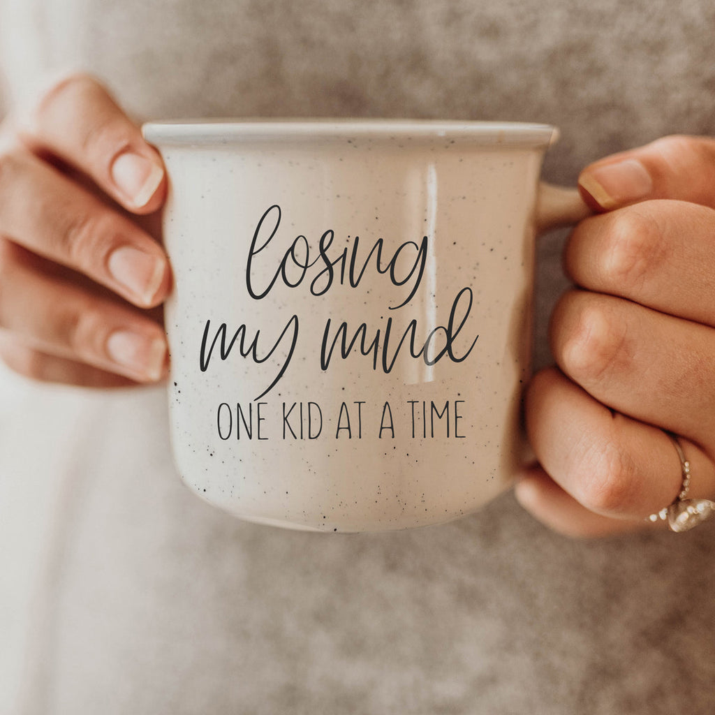 Funny Parent Coffee Mug 14.5oz Losing My Mind One Kid At A Time Ceramic