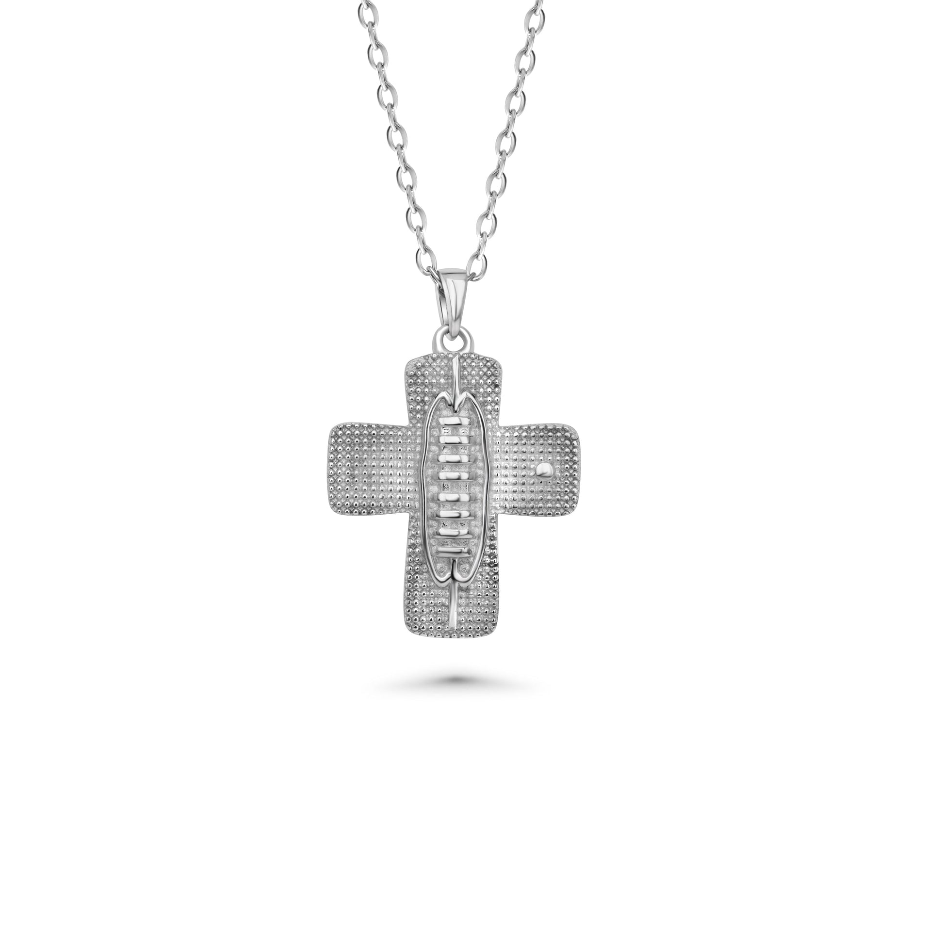 Blitz Football Cross Necklace