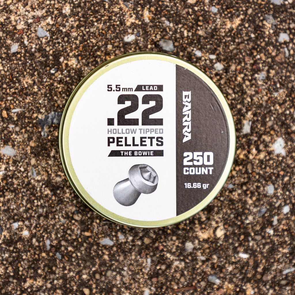 Bowie Hollow Tipped .22 Caliber Pellets - 250 Count
