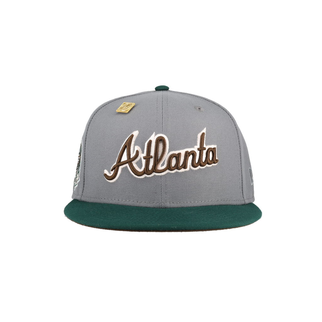 Atlanta Braves Grey 2017 Inaugural Season Patch 59Fifty Fitted Hat