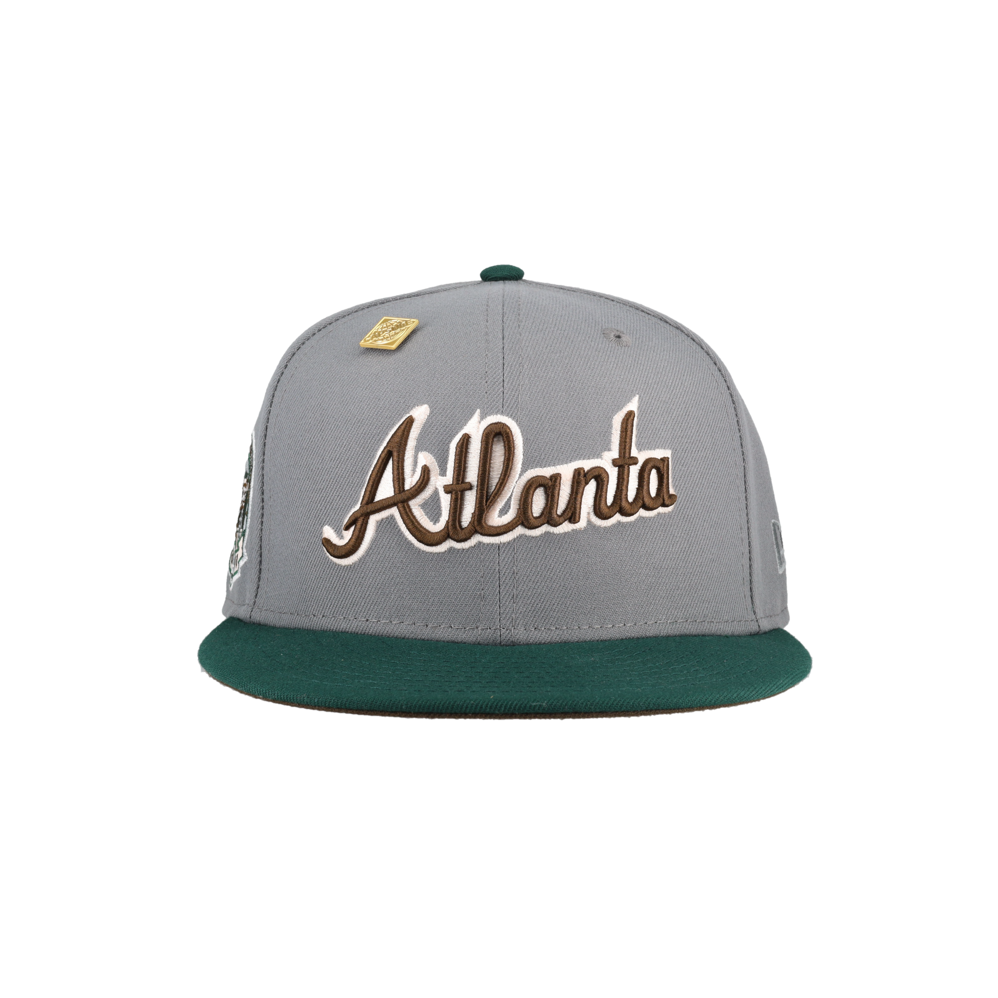 Atlanta Braves Grey 2017 Inaugural Season Patch 59Fifty Fitted Hat