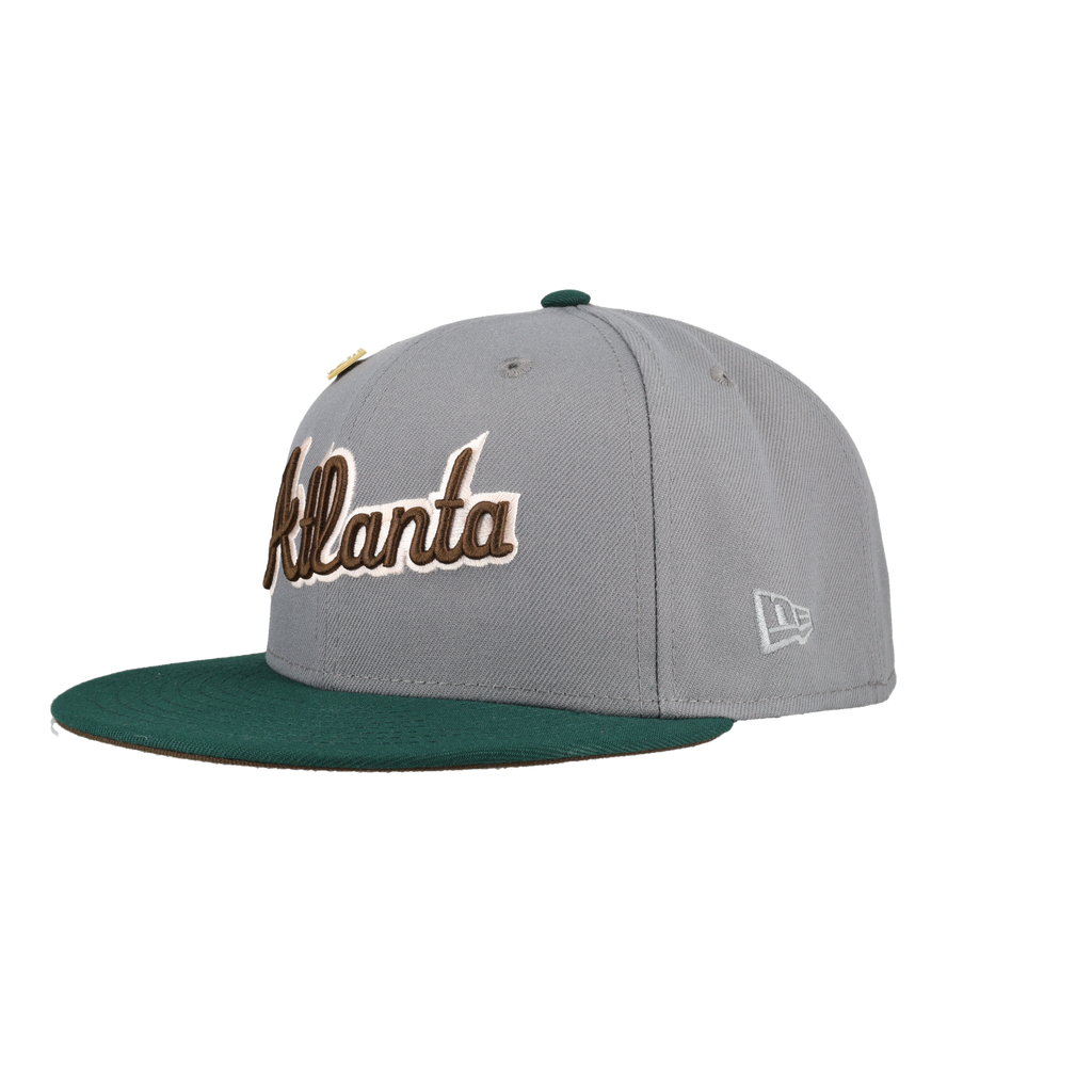 Atlanta Braves Grey 2017 Inaugural Season Patch 59Fifty Fitted Hat
